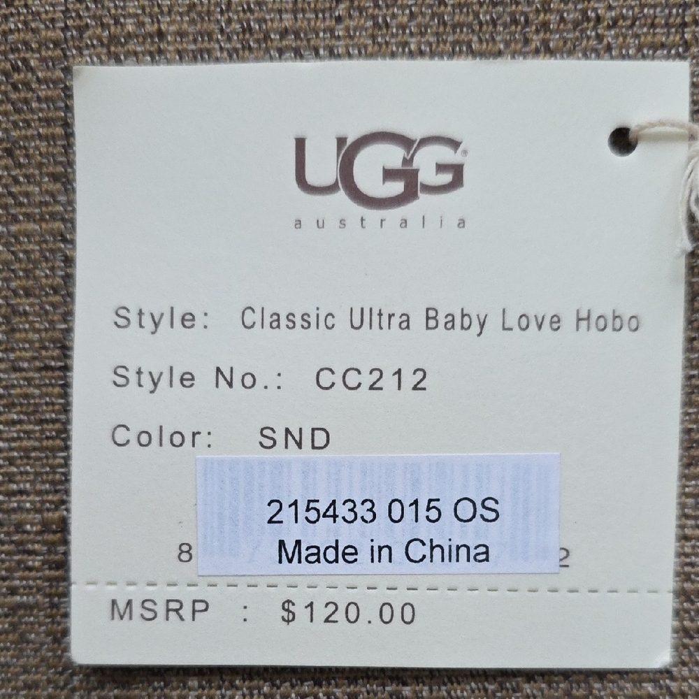 πNWTπUGG Cream Shearling Shoulder Bag W/ DUSTER - Picture 10 of 13